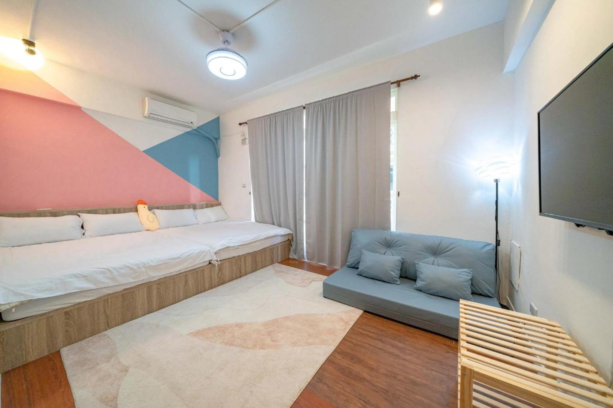 樂福小棧 Love House 宜蘭五結包棟民宿 Ktv 電動麻將 烤肉 Wujie Exterior photo